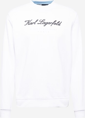 Sweat-shirt Karl Lagerfeld en blanc : devant