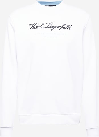 Sweat-shirt Karl Lagerfeld en blanc : devant