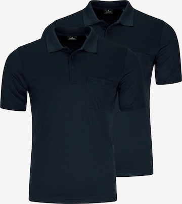 Ragman Shirt 'Basic' in Blue: front