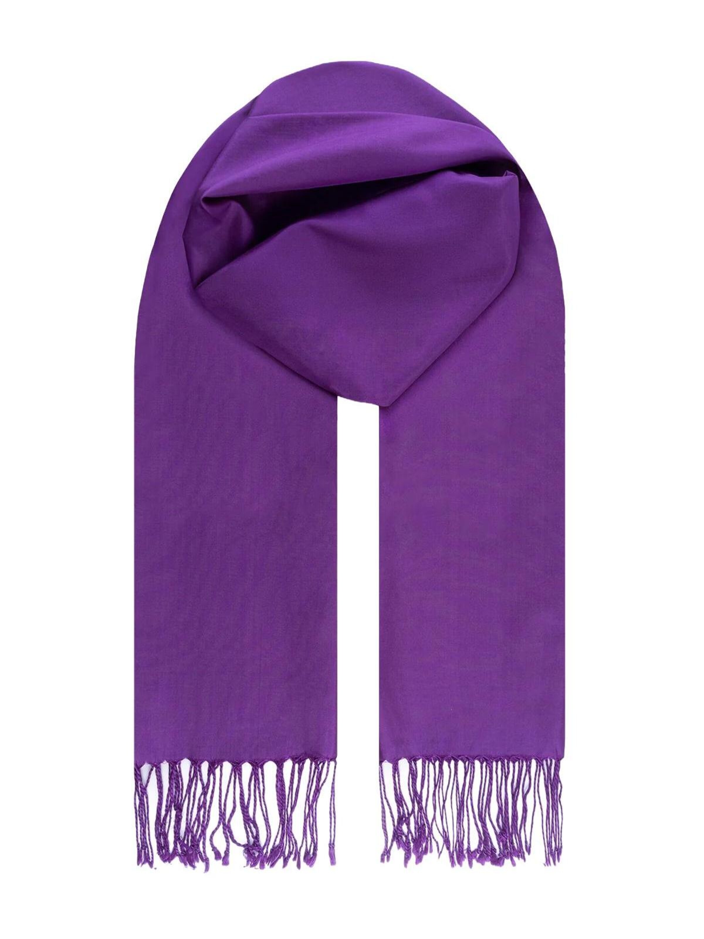 SILK & CASHMERE Sjaal in Lila: voorkant