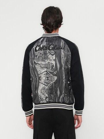 Carlo Colucci Sweatvest 'Espro' in Zwart: voorkant