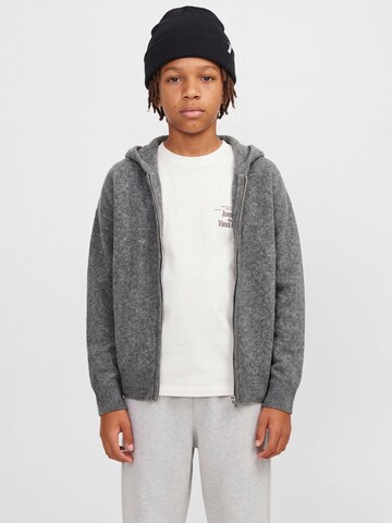Cardigan Jack & Jones Junior en gris : devant