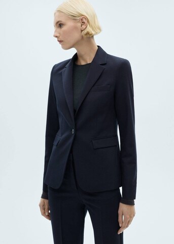 MANGO Blazer 'Boreal' in Blue: front