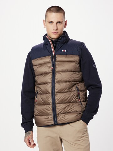 FQ1924 Vest 'Vinncent' i brun: forside