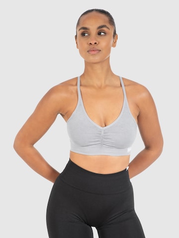 Bustier Haut de sport Smilodox en gris : devant