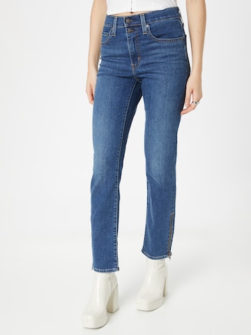 LEVI'S ® Regular Jeans '724 Button Shank' i blå: framsida