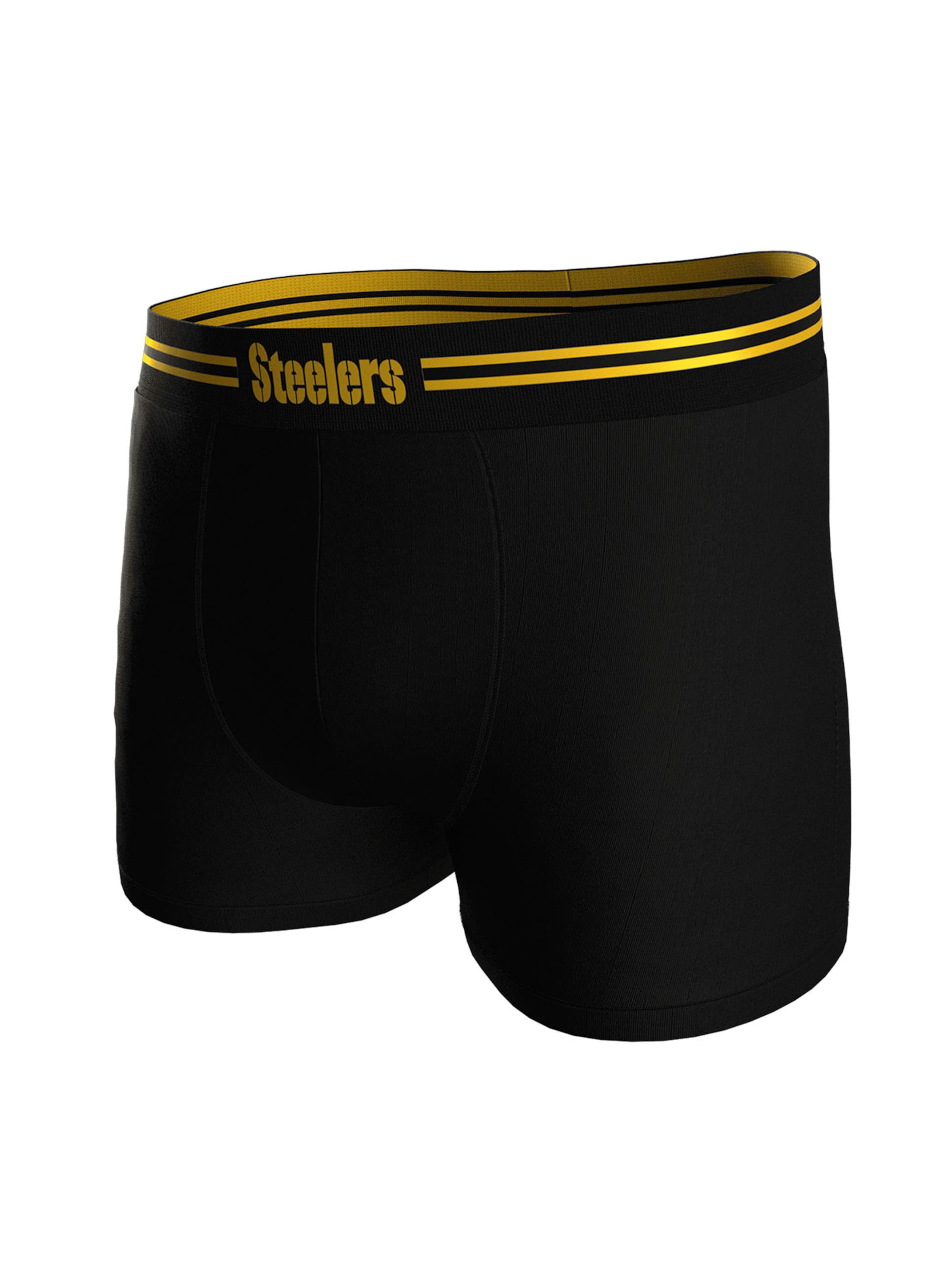 Huddle Boxershorts 'Pittsburgh Steelers' in Zwart