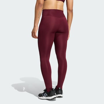 ADIDAS PERFORMANCE Skinny Športne hlače 'Optimé Essentials' | rdeča barva