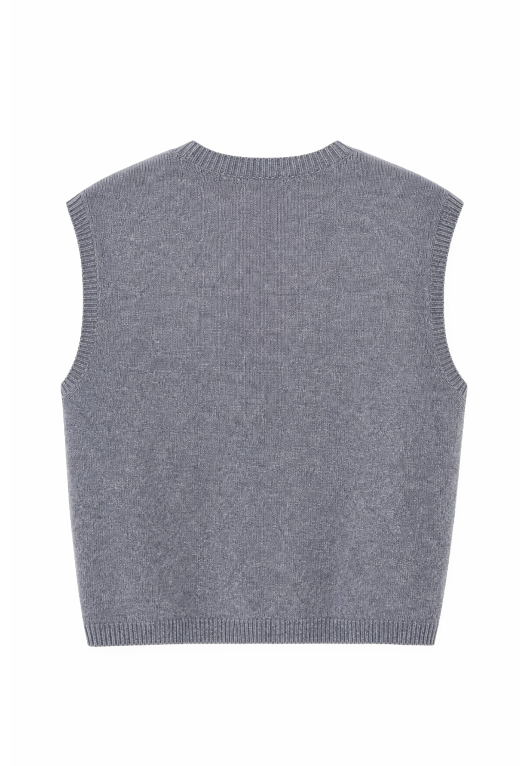 OH APRIL Gebreid vest 'Tove' in Grijs