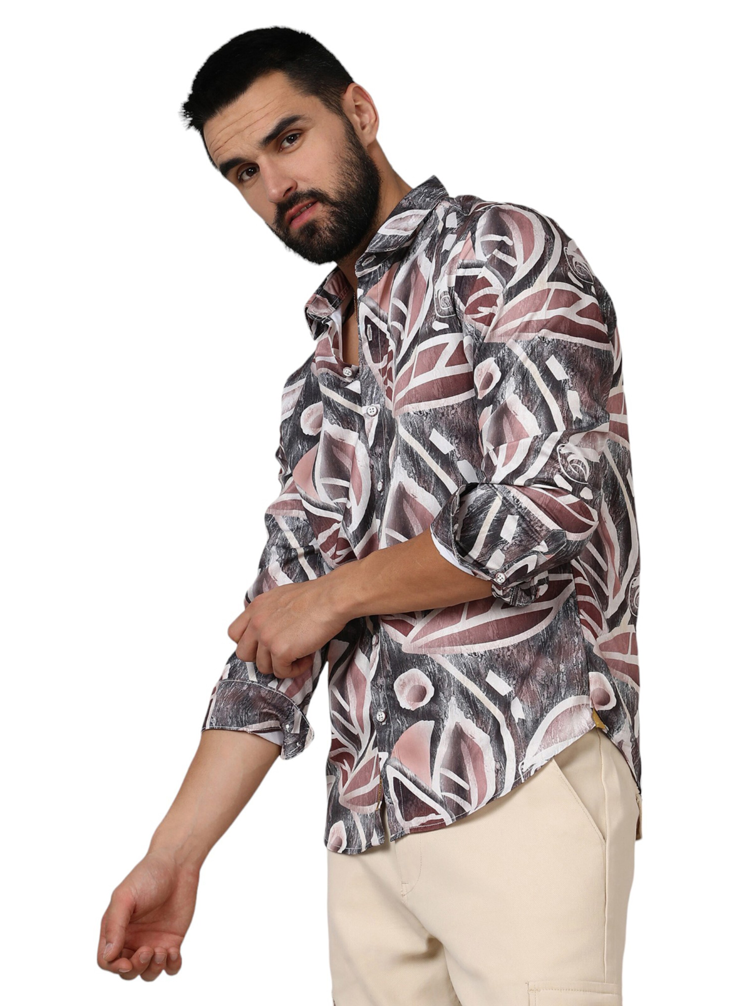 Campus Sutra Regular Fit Skjorte ' Royce ' i blandingsfarvet