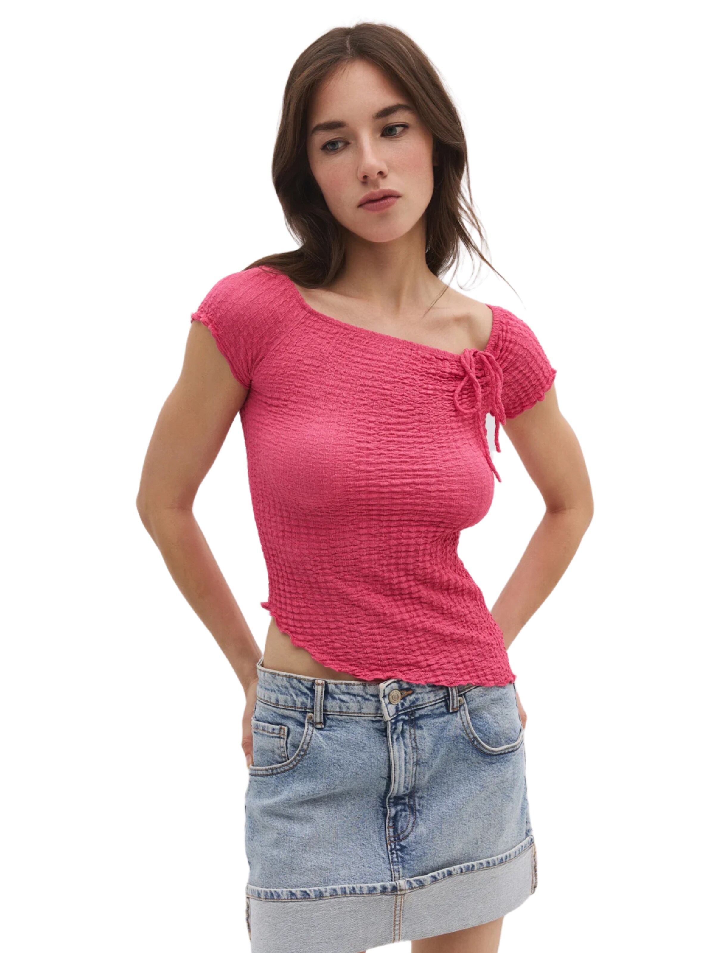 T-shirt No Matter What en rose : devant