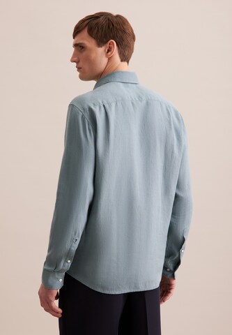 Coupe regular Chemise SEIDENSTICKER en bleu