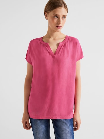 STREET ONE Shirt in Roze: voorkant