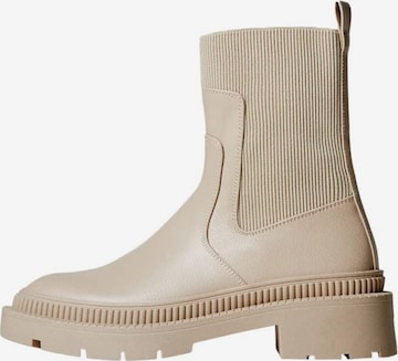 MANGO Chelsea Boots 'Ying1' in Beige: front