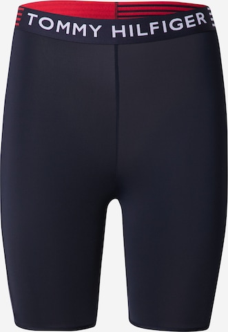 Tommy Hilfiger Underwear Skinny Kalhoty 'CYCLIST' – modrá: přední strana
