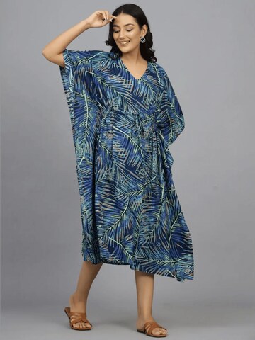 PfauGermany Summer Dress 'KAFTAN Free Size Brustumfang – 170 cm . Länge 130 cm' in Blue: front