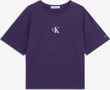 T-Shirt Calvin Klein Jeans en violet : devant