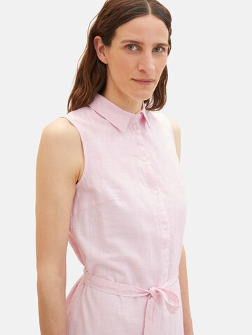 TOM TAILOR Shirt dress in Pink