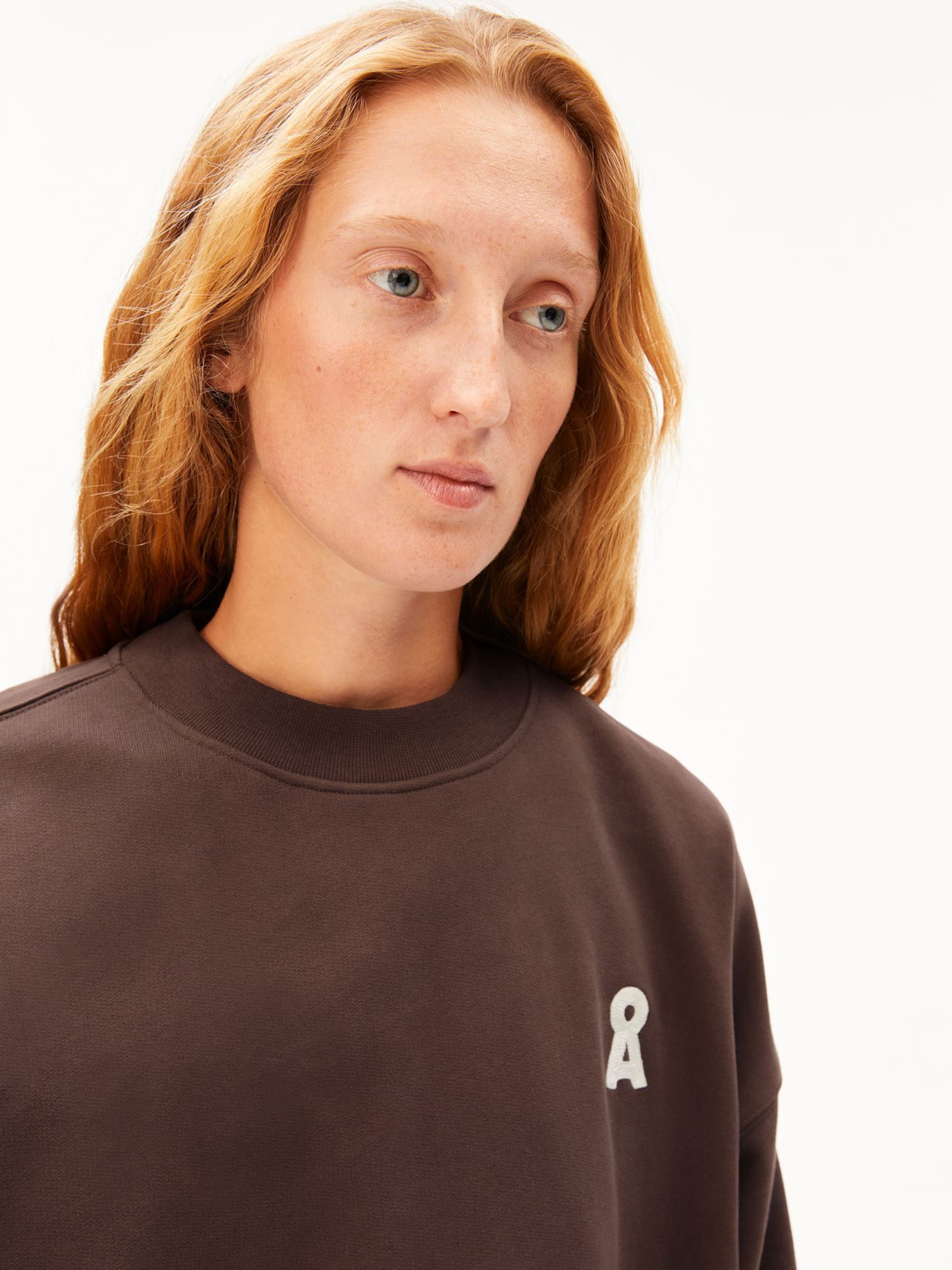 ARMEDANGELS Pullover ICONIC Å ALIZAA in Braun: Vorderseite