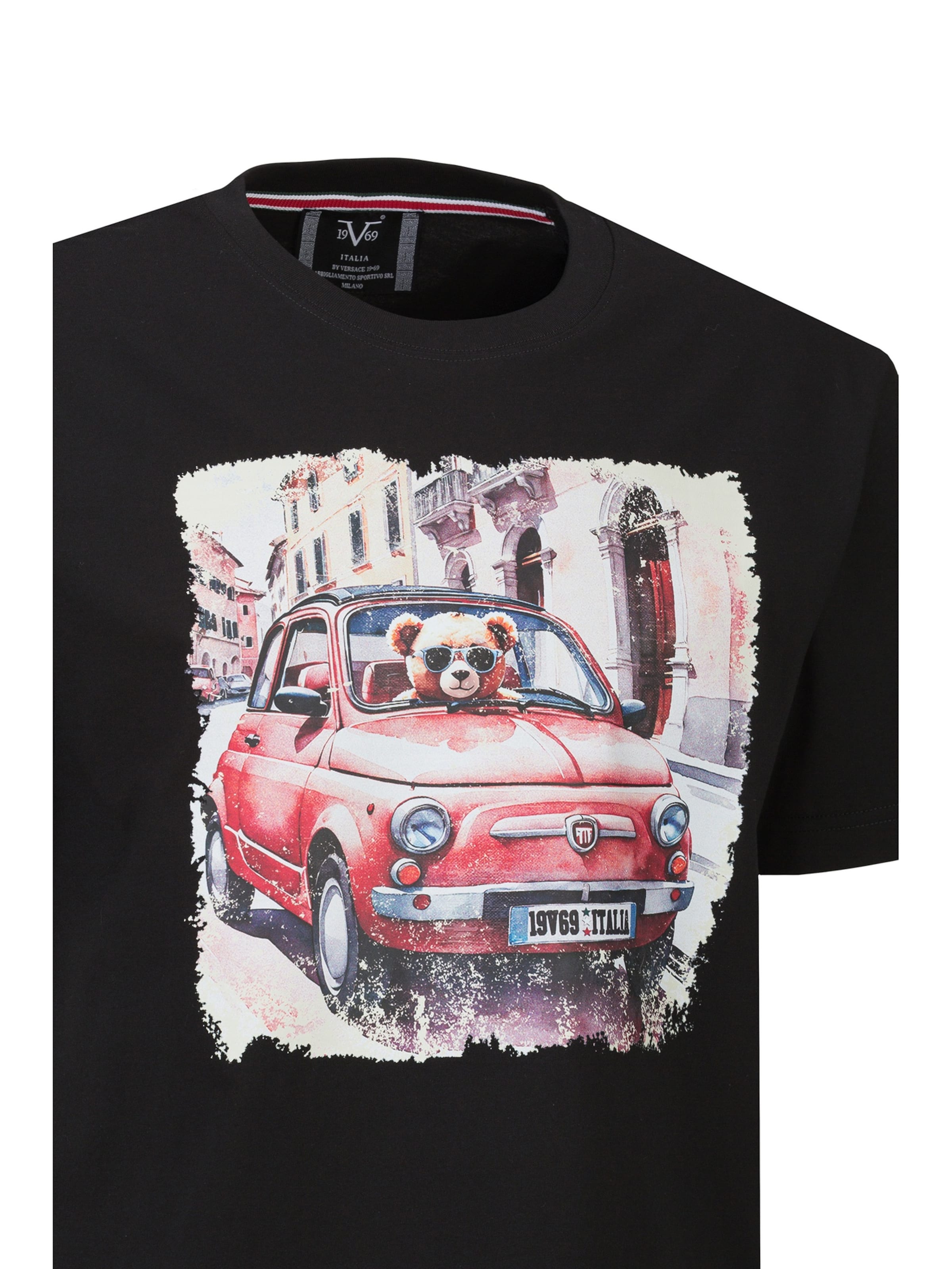 19V69 ITALIA Paita 'Rafael Bear 500' värissä musta
