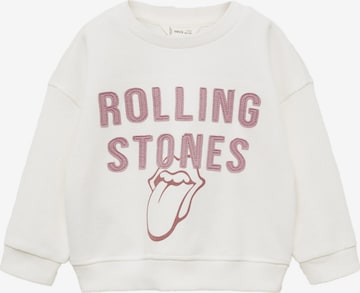 MANGO KIDS Collegepaita 'RLENGUI' värissä valkoinen: etupuoli