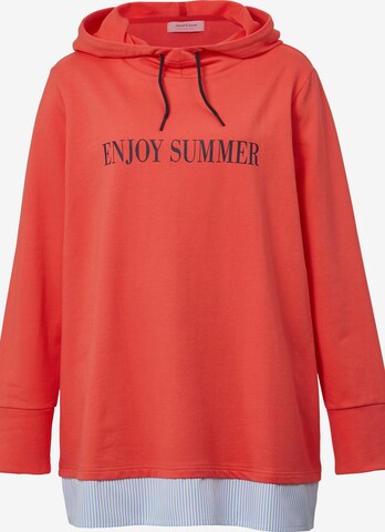 Janet & Joyce Sweatshirt in Rood: voorkant