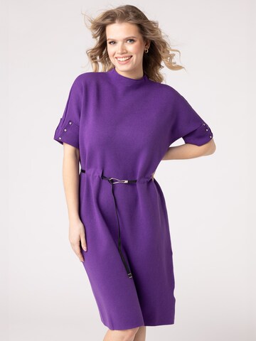 Rochie tricotat de la Quiosque pe mov: față