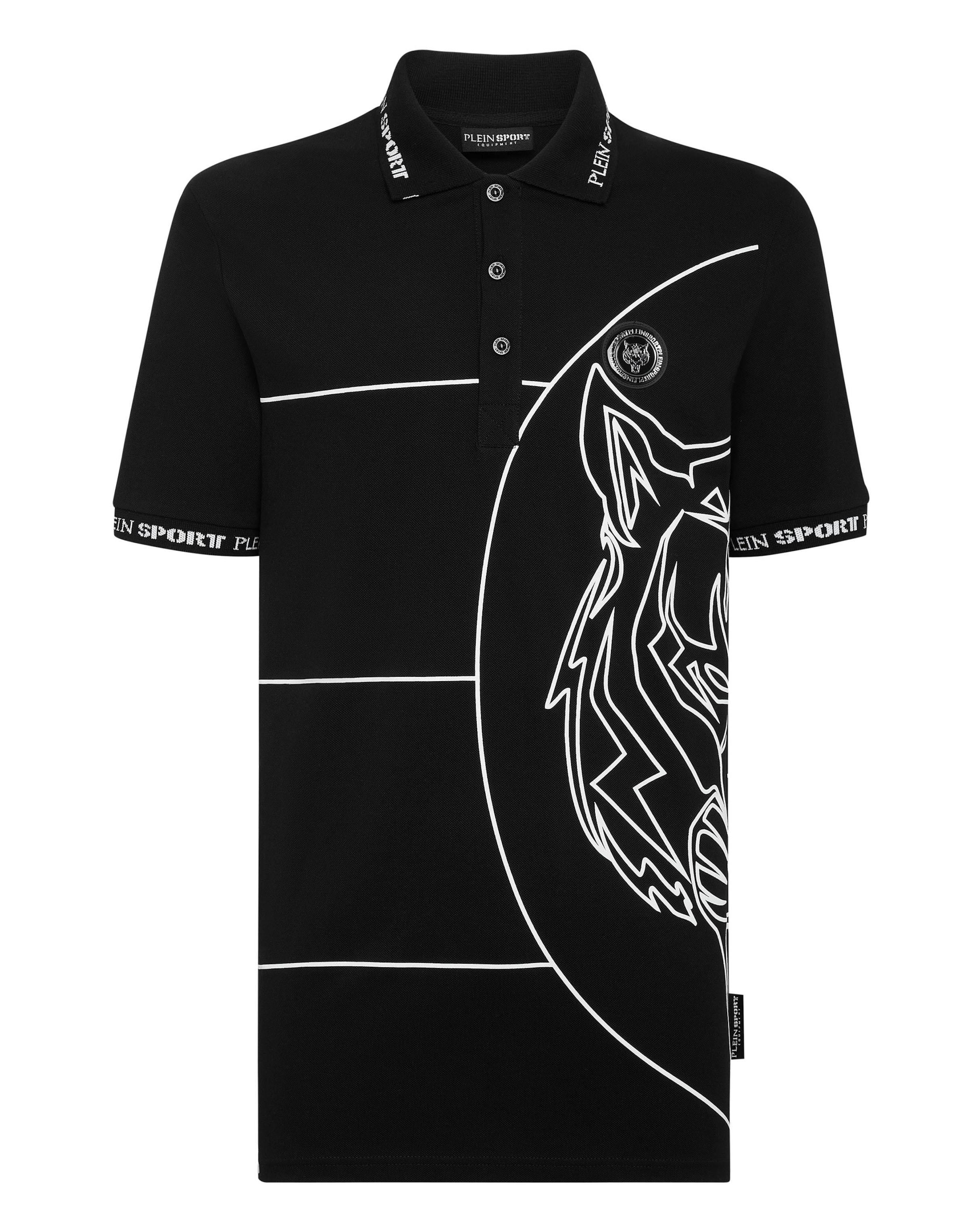 Plein Sport - Camiseta 'Tiger' en negro: frente