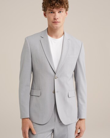 WE Fashion Slim fit Zakó - szürke: elől