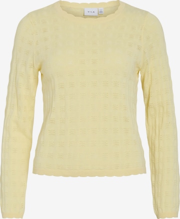 VILA Sweater 'VIAmbelle' in Yellow: front