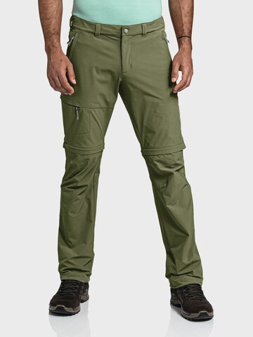 Schöffel Slimfit Outdoorhose 'Koper1' in Grün: predná strana