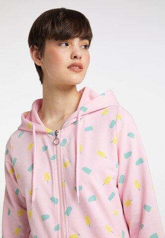 MYMO Zip-Up Hoodie 'Nolie' in Pink