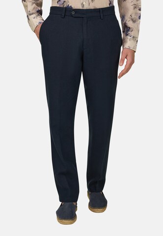 Coupe slim Pantalon chino Boggi Milano en bleu : devant