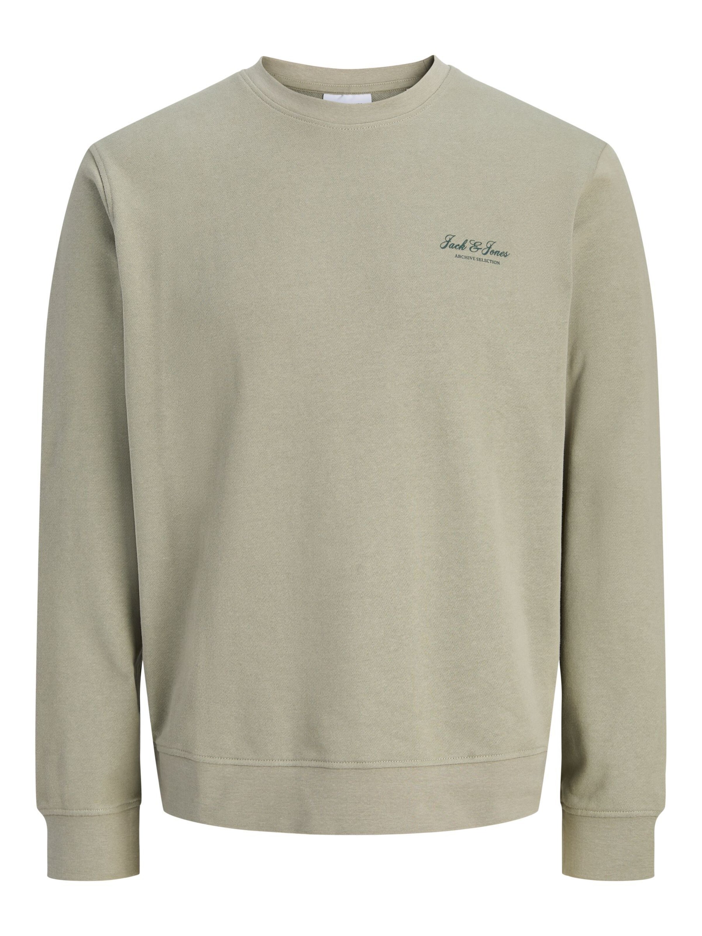 Jack & Jones Junior Sweatshirt 'JJEArchive' in Green: front