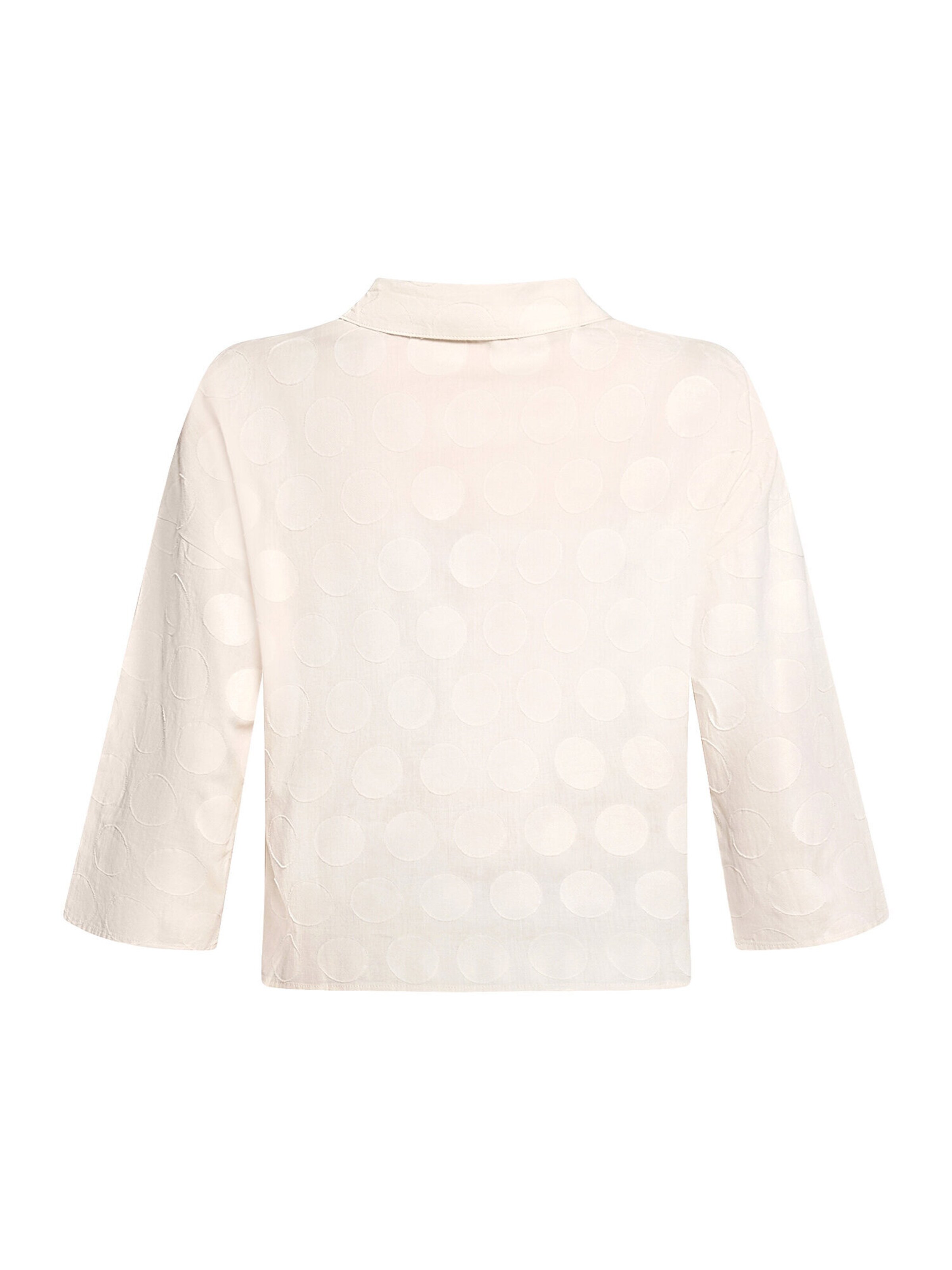 Cartoon Oversize-Bluse mit Kragen in Beige