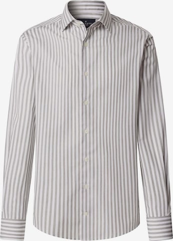 Hackett London Slim Fit Hemd in Grau: Vorderseite