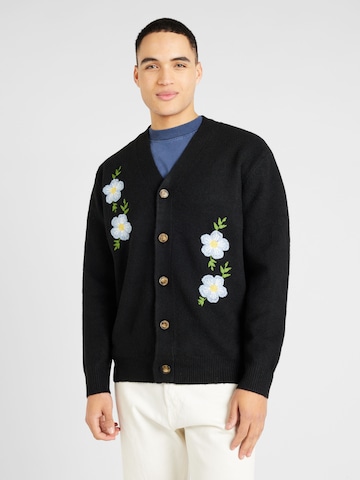 TOPMAN - Casaco de malha em preto: frente