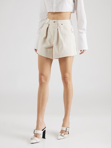 TOPSHOP Loosefit Shorts in Weiß: predná strana