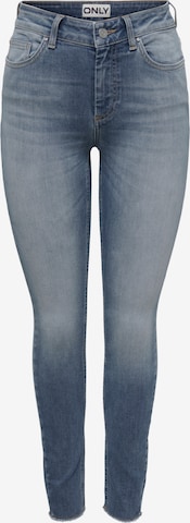 Skinny Jean 'Blush' ONLY en bleu : devant