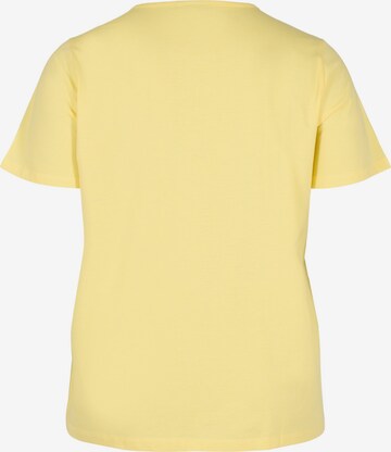 Zizzi Shirt 'Vcamryn' in Yellow