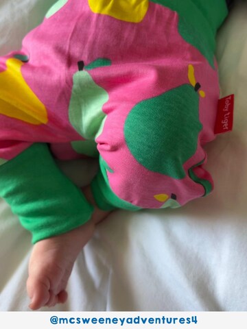 Toby Tiger Regular Pants 'Birnen-Druck' in Pink