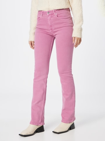 Slimfit Jeans de la Gina Tricot pe roz: față