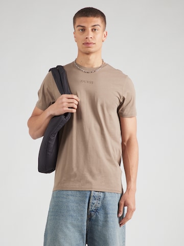 Maglietta di GUESS in marrone: frontale