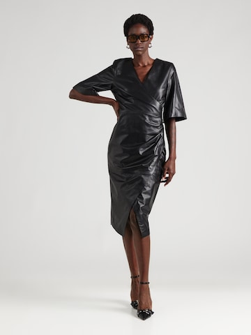 Karl Lagerfeld Obleka | črna barva: sprednja stran