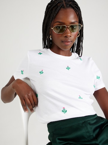 T-shirt 'KETTY' ONLY en blanc