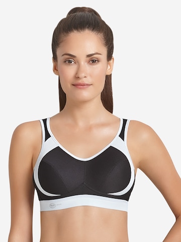 ANITA Bandeau BH 'extreme control Sport' in Zwart: voorkant