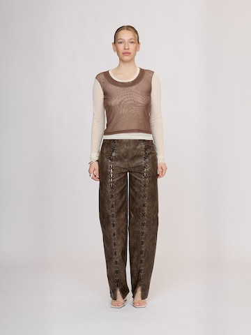 regular Pantaloni ' OliveRS ' di Résumé in marrone: frontale