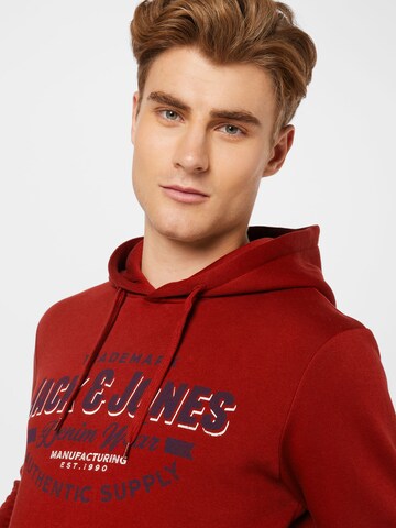 Sweat-shirt JACK & JONES en rouge