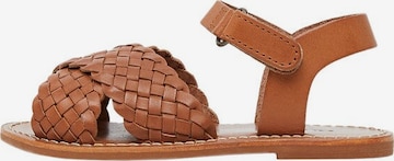MANGO KIDS Sandals 'Carlab' in Brown: front