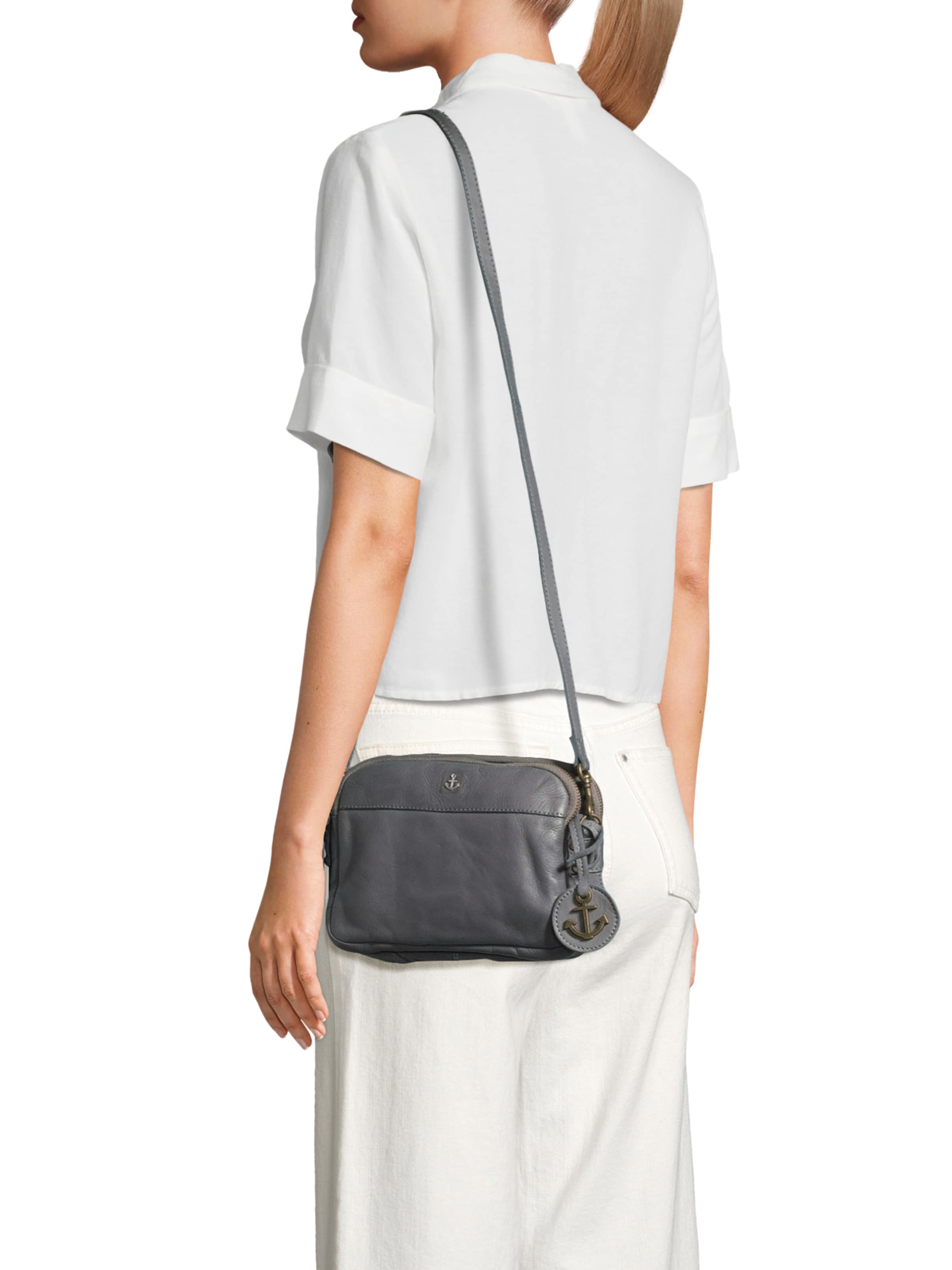 Harbour 2nd Crossbody Bag 'Anchor Love' in Grey: front